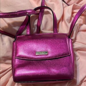 Kate Spade Metallic Pink Crossbody Bag